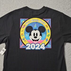 Walt Disney World T Shirt Womens Medium Black Minnie Mouse 2024 Short Sleeve